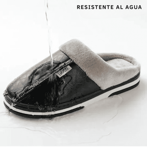 [Compre 1 Leve 2] Pantufla Ortopédica de Cuero – Interior Afelpado [Antiodor]